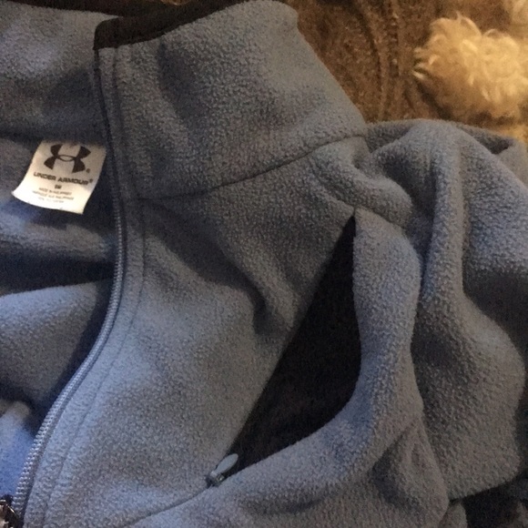 Blue Under Armor zip fleece - Picture 5 of 7